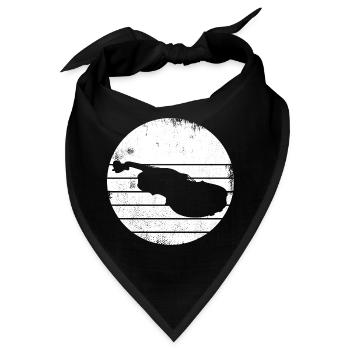 Violine Skizze - Bandana - Schwarz - Vorne