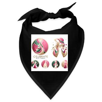 Feiern Sie mit Familia - Bandana - Schwarz - Vorne