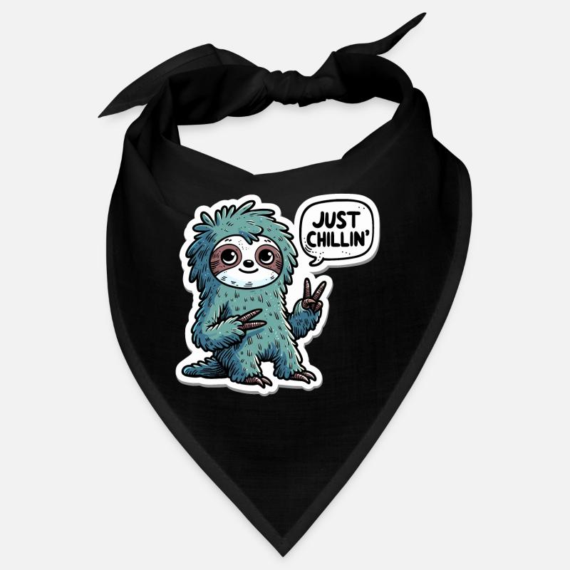 Autocollant Just Chillin Sloth Bandana