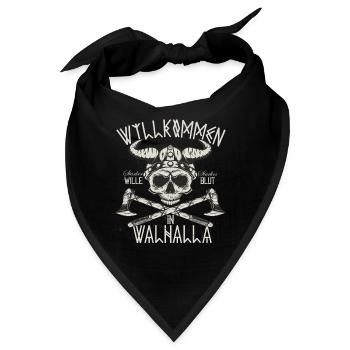 Walhalla Totenkopf - Bandana - Schwarz - Vorne