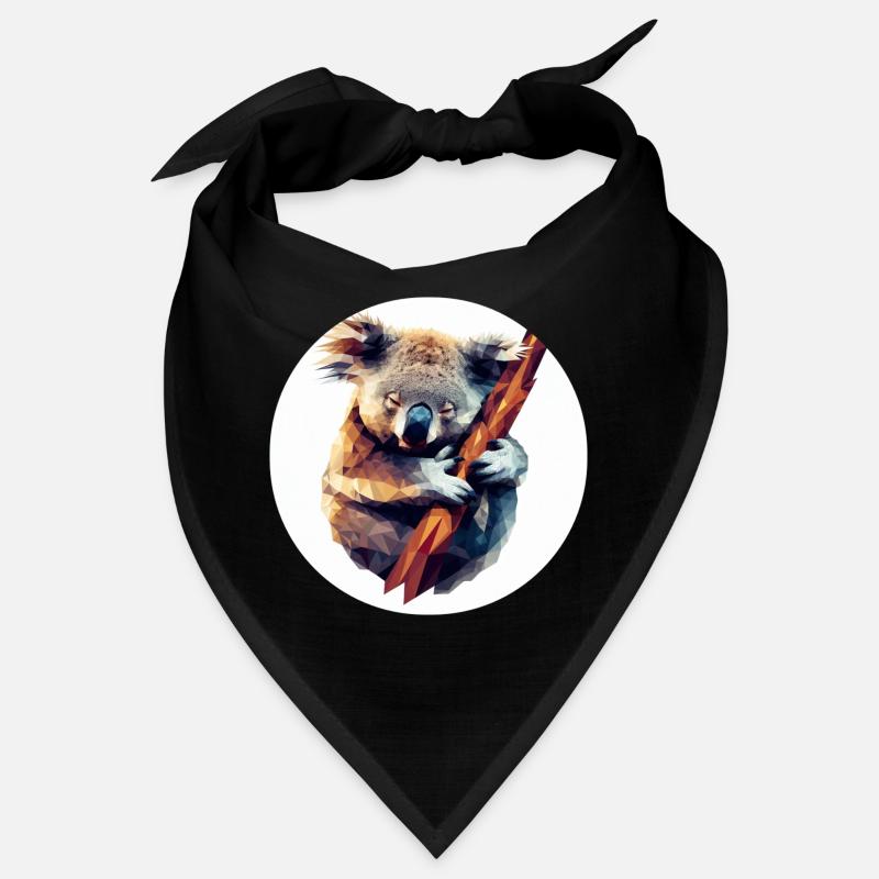 Koala in Polygon Kunst am Ast Bandana