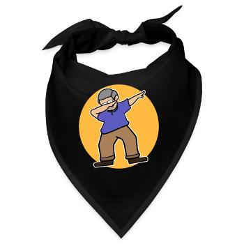 Ruhestand Freiheit Senior Pensionär Lebensabend - Bandana - Schwarz - Vorne
