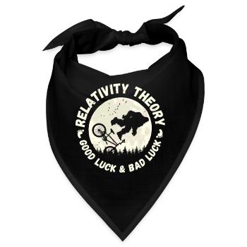 Relativitätstheorie - Glück und Pech - Bandana - Schwarz - Vorne