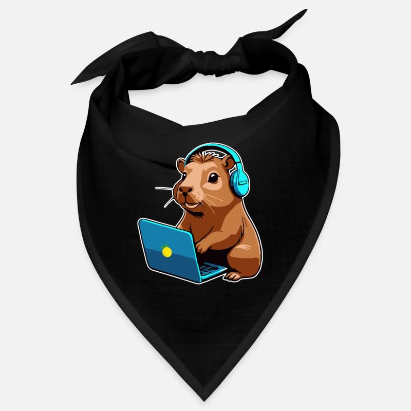 Capybara Programmer Coder Computer Bandana