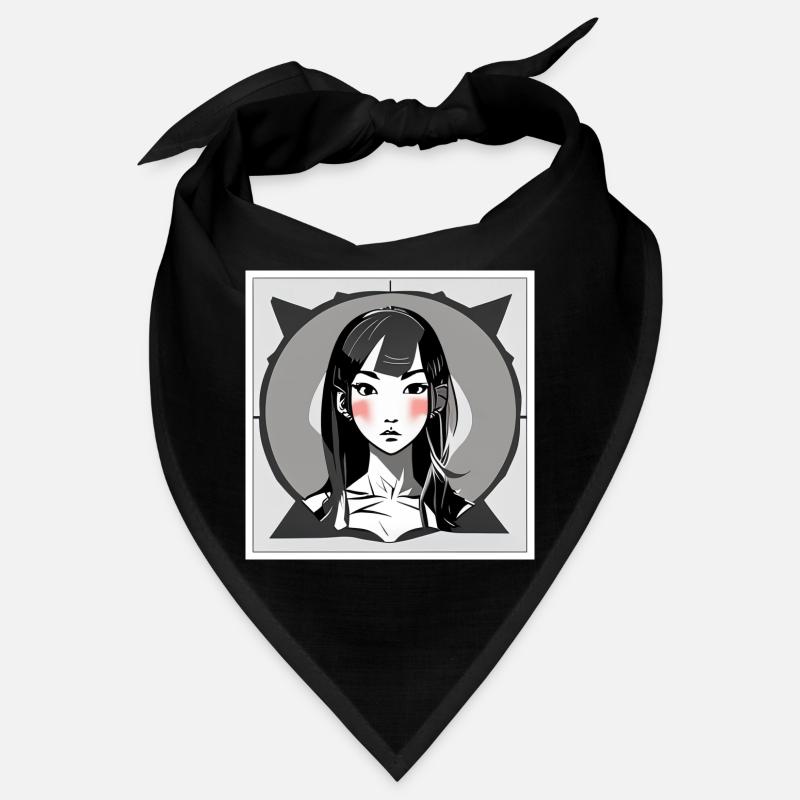 Errötendes Manga-Mädchen Bandana