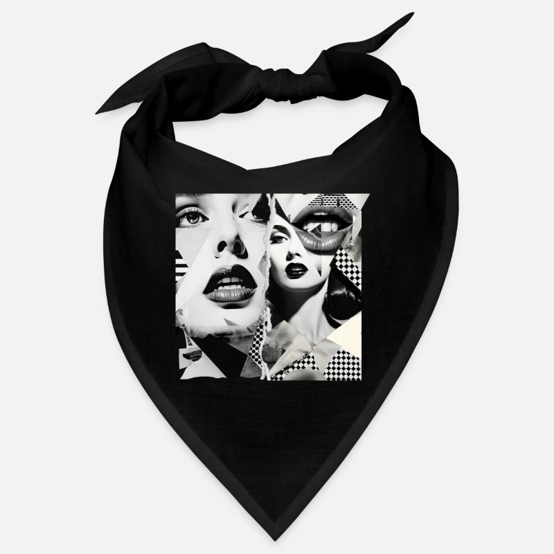 Bildfragmente Design - Bandana - Schwarz