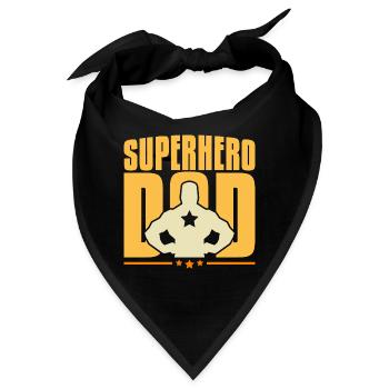 superhero dad - Bandana - Schwarz - Vorne