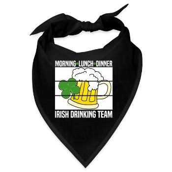 irish team - Bandana - Schwarz - Vorne