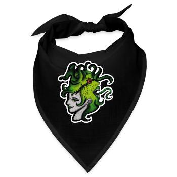 Stimmen im Kopf. Dämonen im Hirn. - Bandana - Schwarz - Vorne