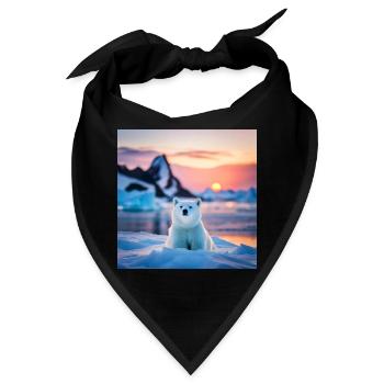 Puuh auf der Eisscholle - Bandana - Schwarz - Vorne