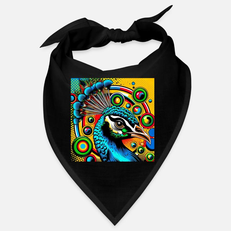 Peacock Pop Art Bandana