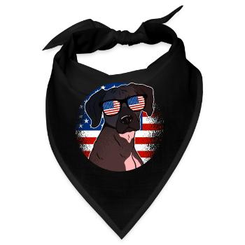 USA - Bandana - Schwarz - Vorne