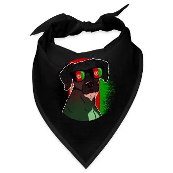 Afghanistan - Bandana - Schwarz - Vorne