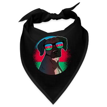 Aserbaidschan - Bandana - Schwarz - Vorne