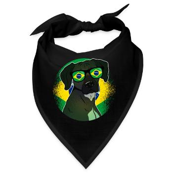 Brasilien - Bandana - Schwarz - Vorne