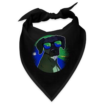 Weihnachtsinsel - Bandana - Schwarz - Vorne