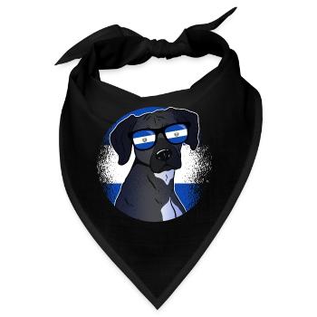 El Salvador - Bandana - Schwarz - Vorne