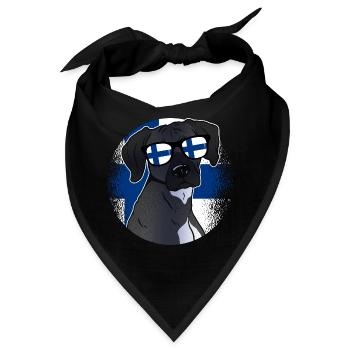 Finnland - Bandana - Schwarz - Vorne