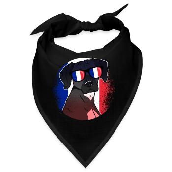 Frankreich - Bandana - Schwarz - Vorne
