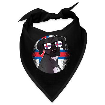 Färöer Inseln - Bandana - Schwarz - Vorne