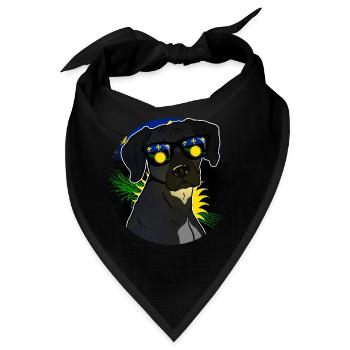 Guadeloupe - Bandana - Schwarz - Vorne