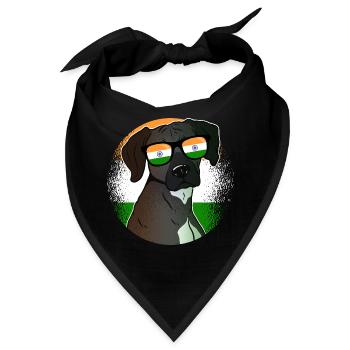 Indien - Bandana - Schwarz - Vorne