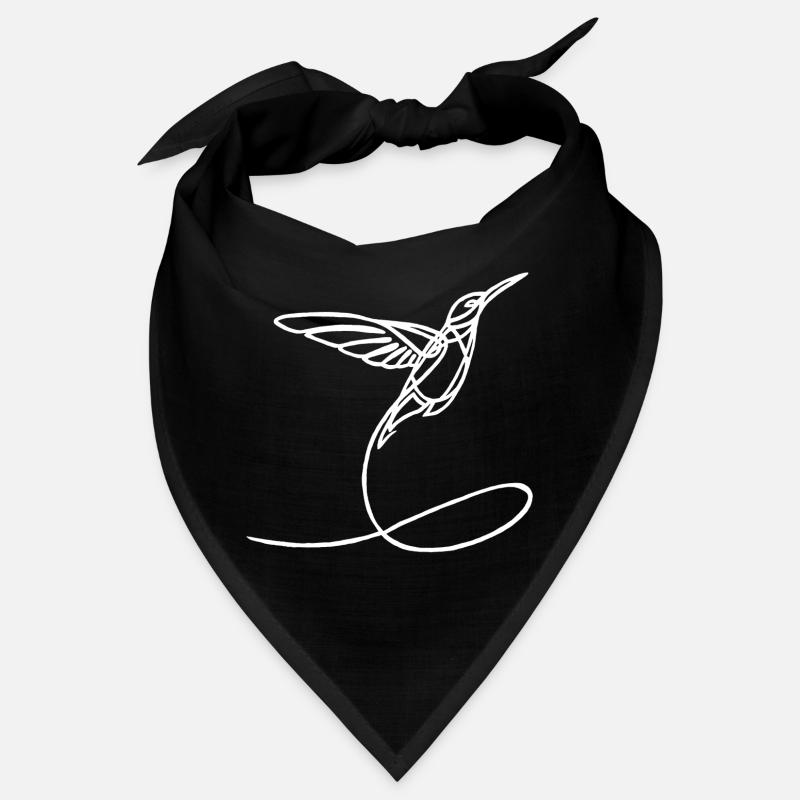 Oiseau étrange blanc Bandana