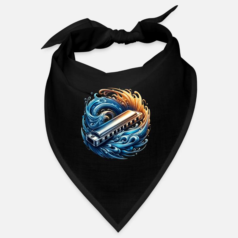 Design abstrait d'harmonica Bandana