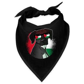 Palästina - Bandana - Schwarz - Vorne