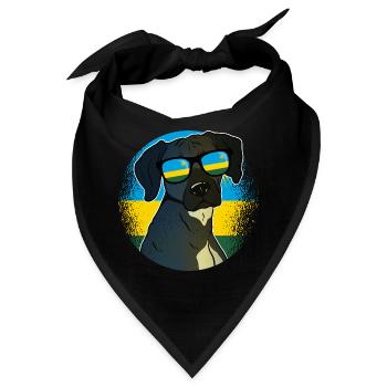 Ruanda - Bandana - Schwarz - Vorne