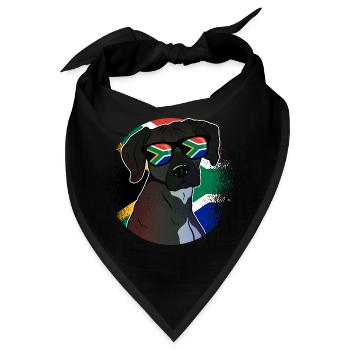 Südafrika - Bandana - Schwarz - Vorne