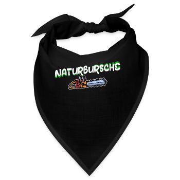 Baumfäller Motorsäge Statement Holzfäller Holz - Bandana - Schwarz - Vorne