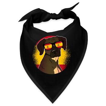 Spanien - Bandana - Schwarz - Vorne
