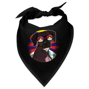 Tibet - Bandana - Schwarz - Vorne