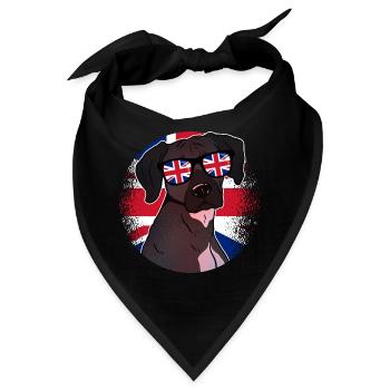 Großbritannien - Bandana - Schwarz - Vorne