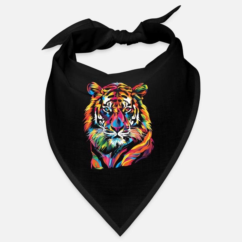 Illustration de Tigre coloré Bandana