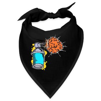 Sprayer Kunst Strassenkunst Wildstyle Graffiti - Bandana - Schwarz - Vorne
