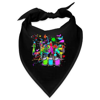 Spraydose Strassenkunst Wildstyle Graffite Sprayer - Bandana - Schwarz - Vorne