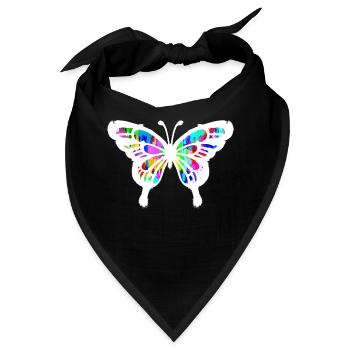 Schmetterling Street Art Graffiti Strassenkunst - Bandana - Schwarz - Vorne
