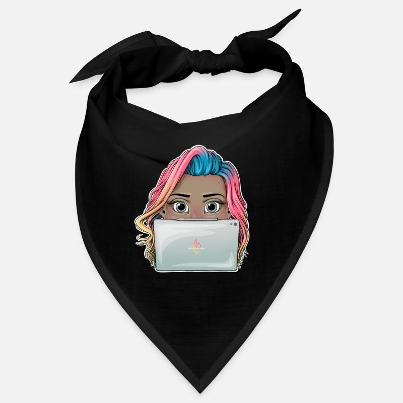 Lebendiges Reva Prisma arbeitendes Mädchen Design Bandana