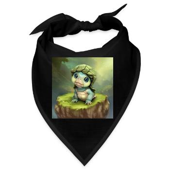 Entzückende Baby-Schildkröte Fancy - Bandana - Schwarz - Vorne