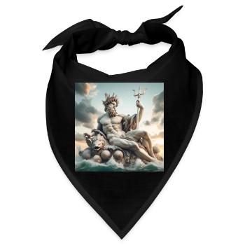 Poseidon - Bandana - Schwarz - Vorne