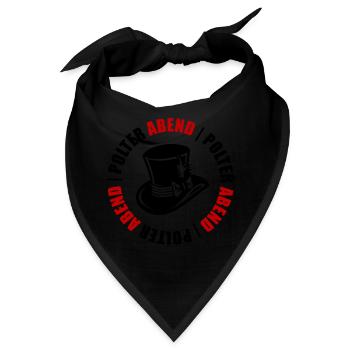Polterabend Junggesellenabschied - Bandana - Schwarz - Vorne