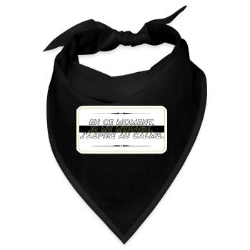 Ich lasse es ruhig angehen - Bandana - Schwarz - Vorne