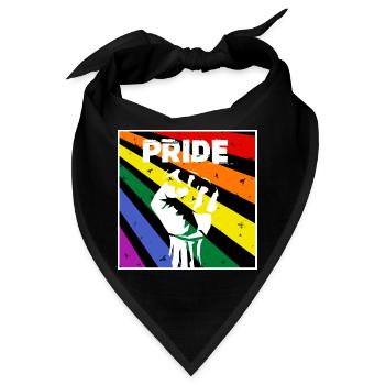 PRIDE - Bandana - Schwarz - Vorne