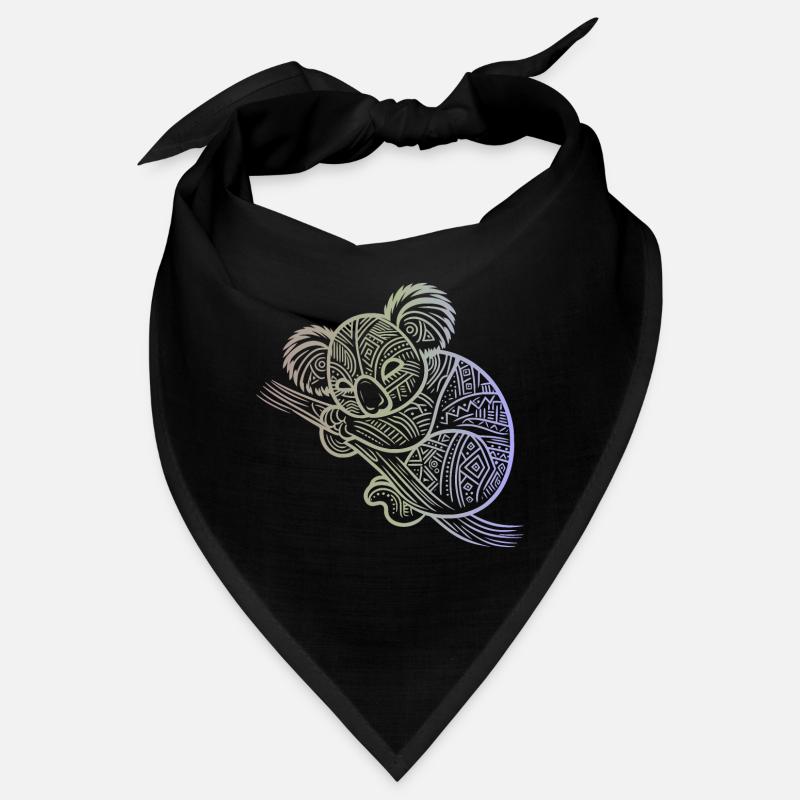 koala in aboriginal patterns, tribal Bandana