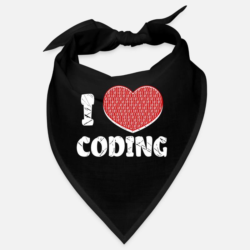 Développeur Heart Coding Statement Programmeur Bandana