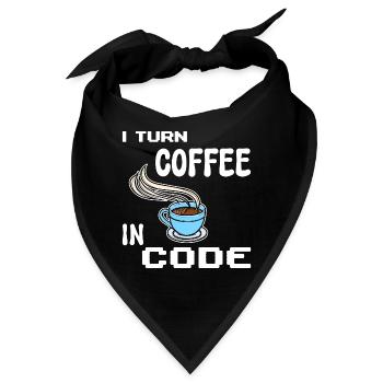 Developer Computerfreak Statement Programmierer - Bandana - Schwarz - Vorne