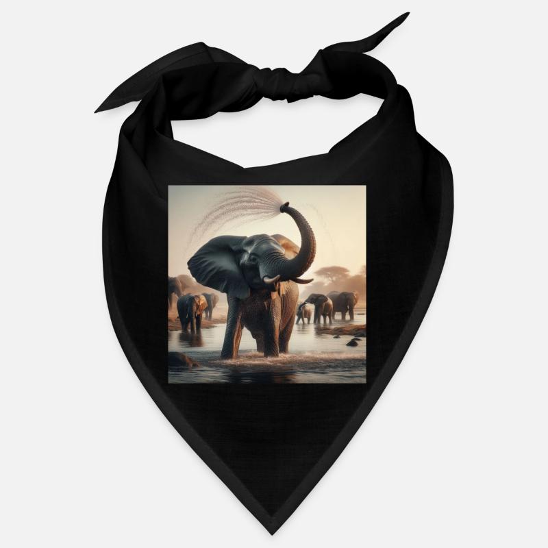 Éléphants dans la jungle Bandana