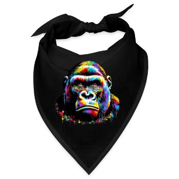 Gorilla - Bandana - Schwarz - Vorne